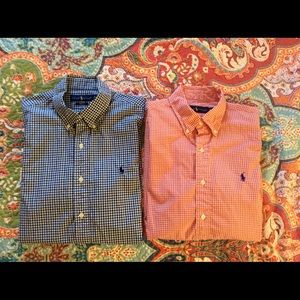 2 Ralph Lauren Button Down Shirts, Sz. Md.